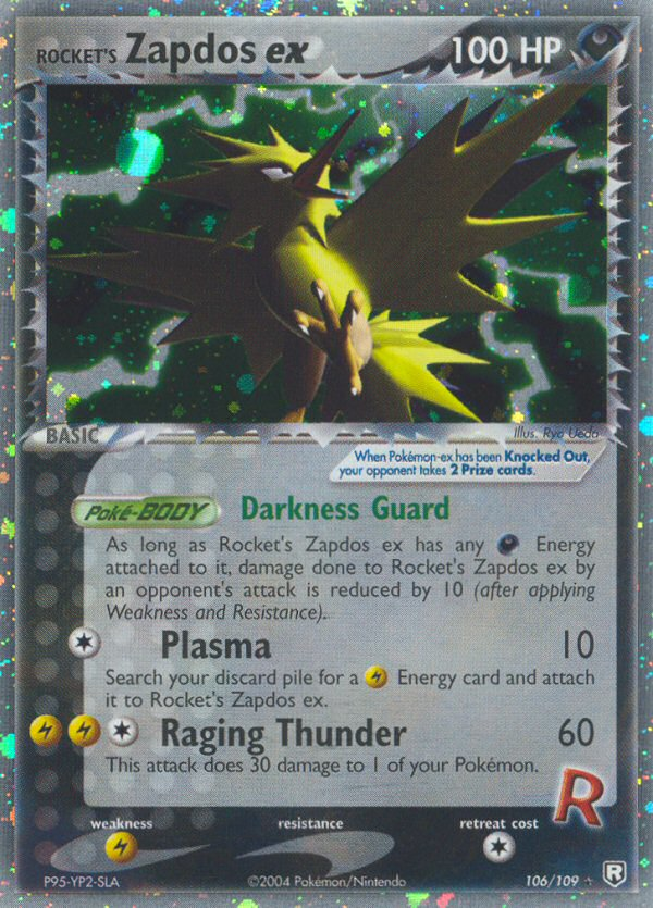 Team Rocket Returns Rocket’s Zapdos ex #106/109